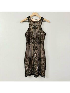 Shilla The Label Dolce Lace Mini Dress Black NWT
